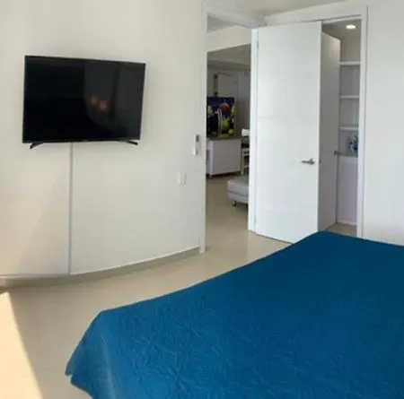 Apartamento 2 Bedroom Beachfront 2p1-al4 With Pool And Wifi Cartagena