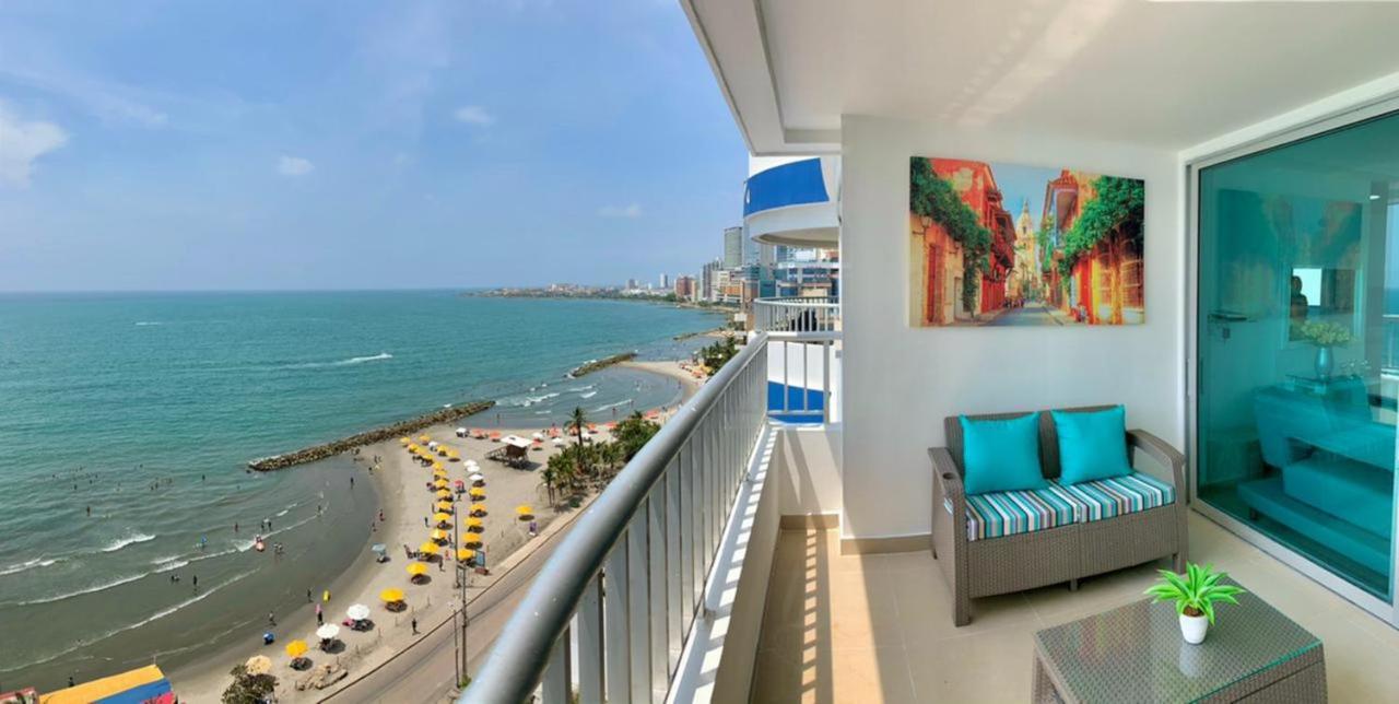 2 Bedroom Beachfront 2p1-al4 With Pool And Wifi Cartagena
